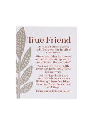 Amber Garden True Friend Verse