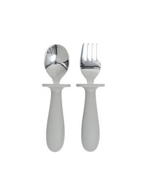 Baby Elephant Silicone Cutlery Set