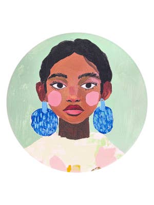 Billie Girl Ceramic Coaster