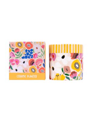 Billie Floral Ceramic Planter