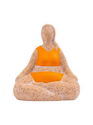 Billie Bathing Terracotta Statue Orange