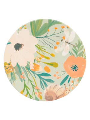 Cottage Grove Floral Ceramic Coaster