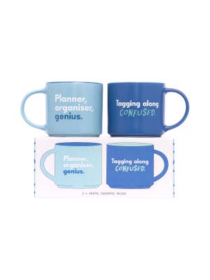 Cheeky Confused Planner Mug Set