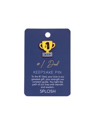 Father's Day #1 Dad Keepsake Pin