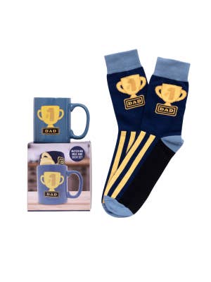 Father's Day #1 Dad Mug & Sock Set