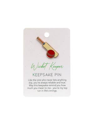 Champions Of Life Wicket Keeper Keepsake Pin