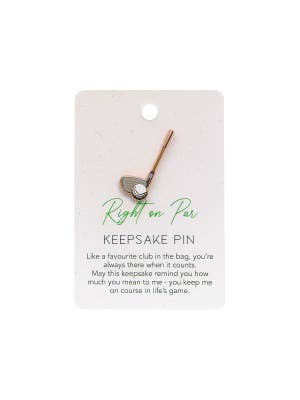 Champions Of Life Right On Par Keepsake Pin