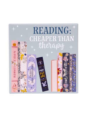 Forever Booked Therapy Ceramic Coaster