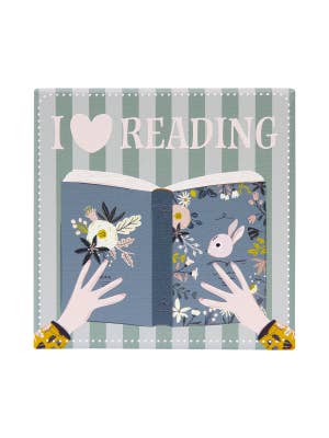 Forever Booked Heart Ceramic Coaster