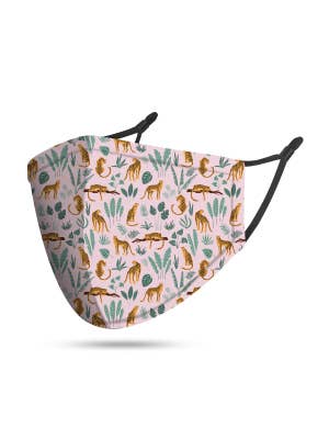 Adult Jungle Leopard Reusable Face Mask