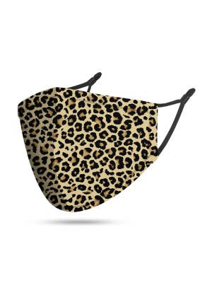 Adult Leopard Print Reusable Face Mask