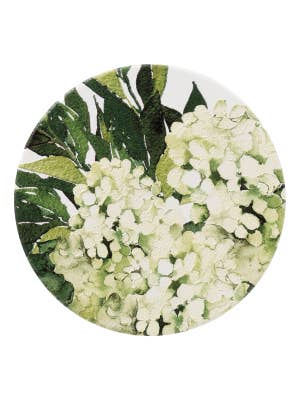 Greenhouse Green Floral Ceramic Coaster