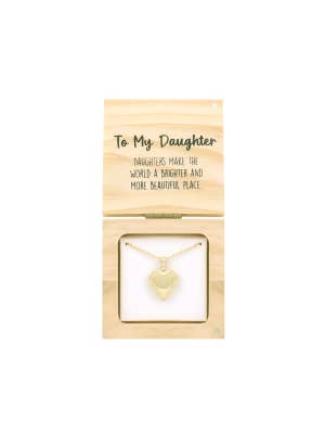 Heart & Soul To My Daughter Locket Necklace