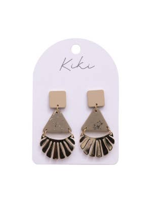 KiKi Gold Fans Earrings