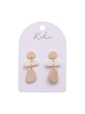 KiKi Beige Morph Drops Earrings