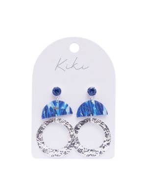 KiKi Silver Blue Drops Earrings