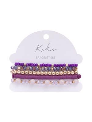 KiKi Purple Eclipse Bracelet Set