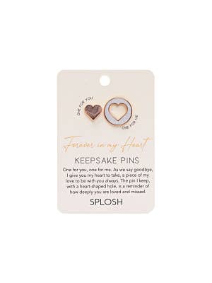 Forever Connected Heart Keepsake Pin
