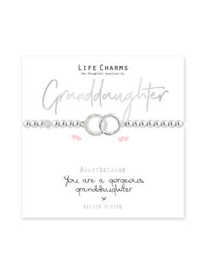 Life Charms Just Because Granddaughter Bracelet