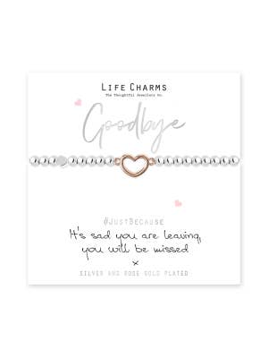 Life Charms Just Because Goodbye Bracelet
