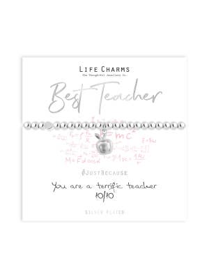 Life Charms Just Because Best Teacher Bracelet