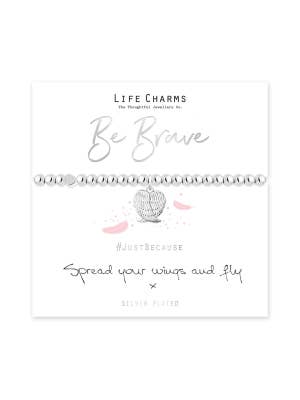 Life Charms Just Because Be Brave Bracelet