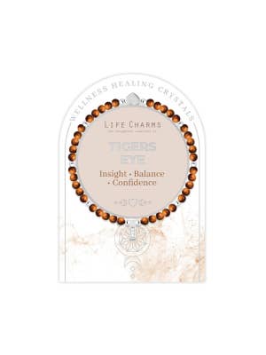 Life Charms Healing Stones Tigers Eye Bracelet