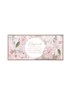Love, Vera Happiness Framed Canvas 94x44