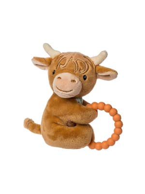 Mary Meyer Hetty Highland Cow Teether Rattle