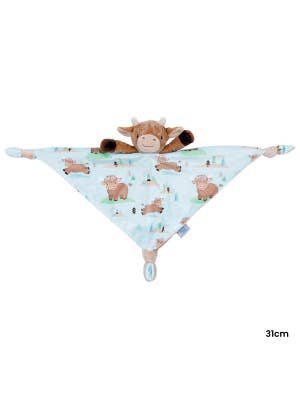 Mary Meyer Hetty Highland Cow Character Blanket