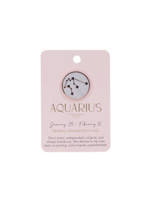 Aquarius Keepsake Pin