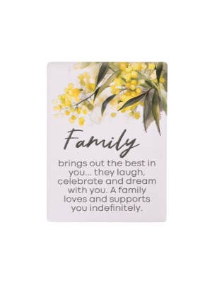 Native Blooms Family Ceramic Magnet