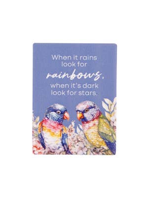 Native Blooms Rainbows Ceramic Magnet
