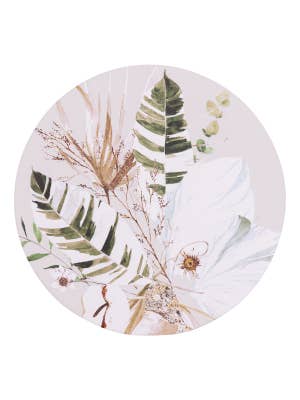 Palm Cove Greenery Ceramic Coaster