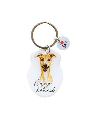 Pet Keyring Greyhound