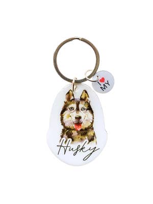 Pet Keyring Husky