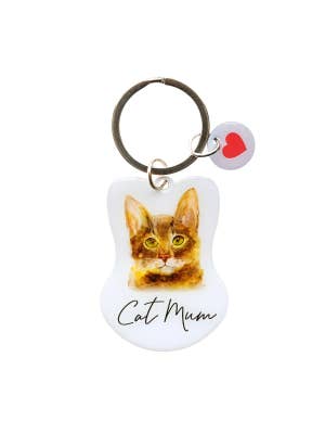 Pet Keyring Cat Mum
