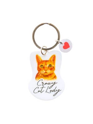 Pet Keyring Crazy Cat Lady