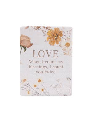 Rustic Meadow Love Ceramic Magnet
