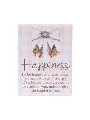 Saddle & Bloom Happiness Ceramic Magnet