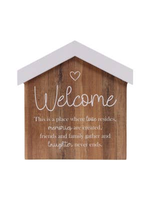 Saddle & Bloom Welcome Blockword