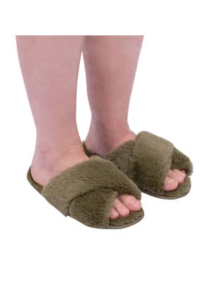 SnuggUps Women's Cross Open Toe Olive
