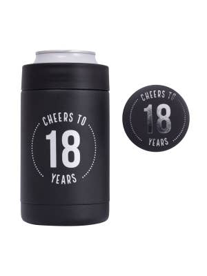 Celebration 18th Insulated Drink Cooler & Badge Set