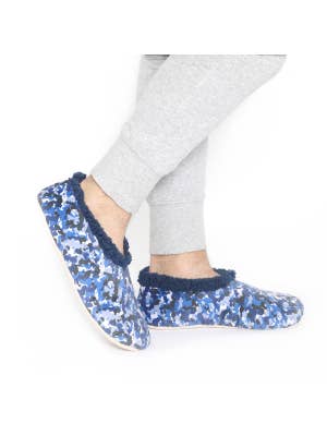SnuggUps Men's Velvet Camo Blue