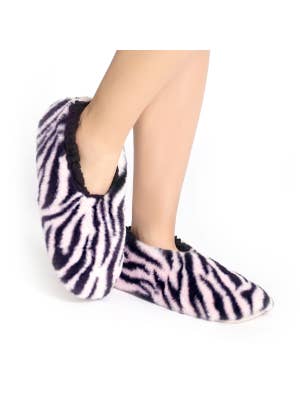 SnuggUps Women's Zebra Print Pink