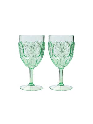 Summer Pop Set Of 2 Outdoor Wine Glasses