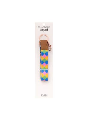Teacher Diamond Fabric Lanyard