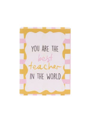 Teacher Best Teacher Ceramic Magnet