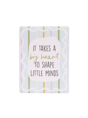 Teacher Big Heart Ceramic Magnet