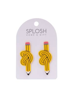 Teacher Yellow Pencil Earrings